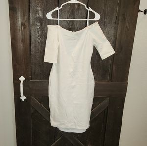 White bodycon dress